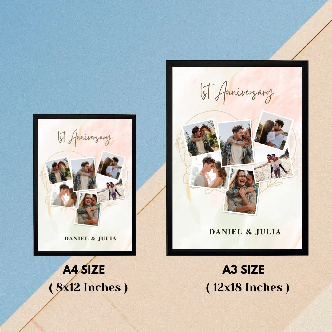 Personalized First Year Memory Frame giftpartystudio