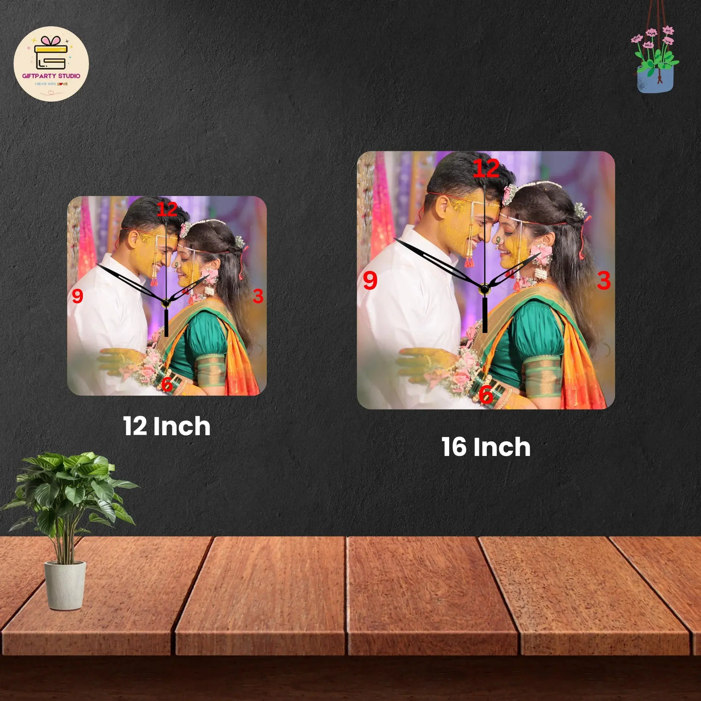 Personalized Photo Wall Clock - A2 giftpartystudio