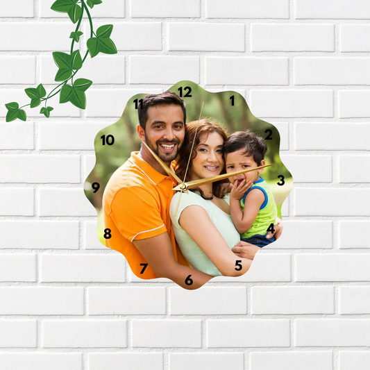 Personalized Photo Wall Clock - A3 giftpartystudio