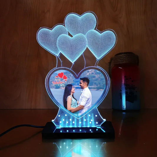Infinity heart night lamp with photo | Design 2 [product_type]