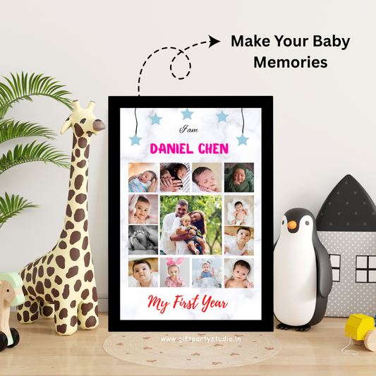 12 months Baby Photo Frame