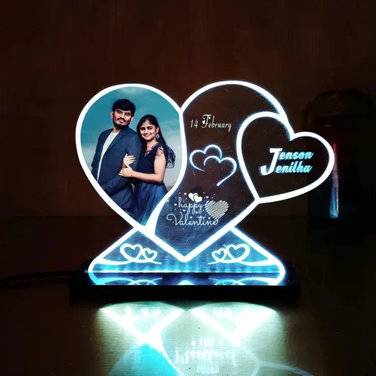 Infinity heart night lamp with photo | Design 1 [product_type]