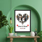 Heart Photo Collage Frame - With Date [product_type]