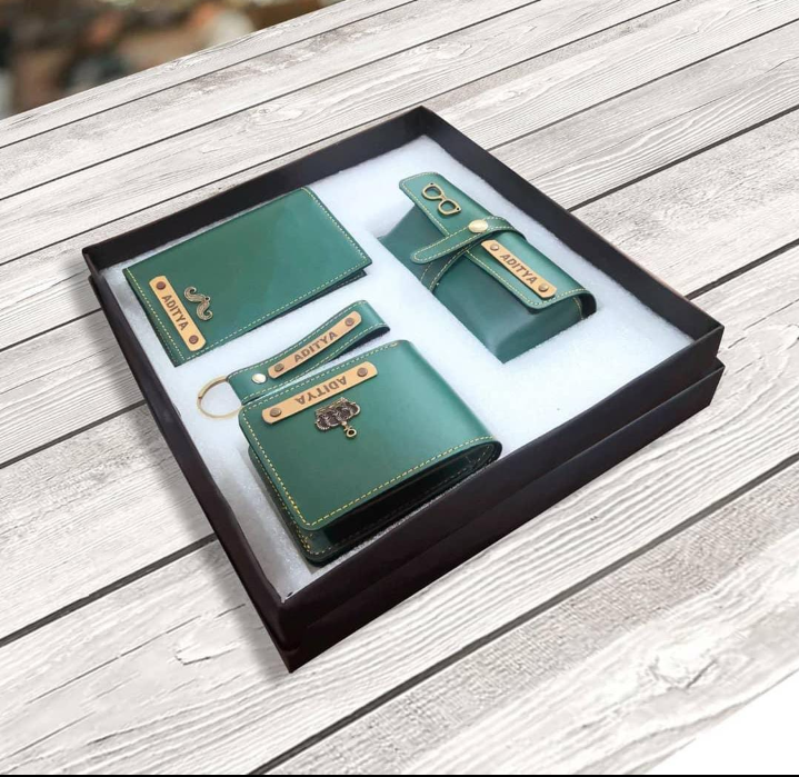 Customized Men's Wallet Combo - Wallet Combo Set